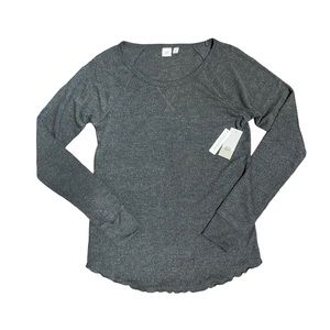 Bp. Dark gray thin thermal Ruffle trim Medium